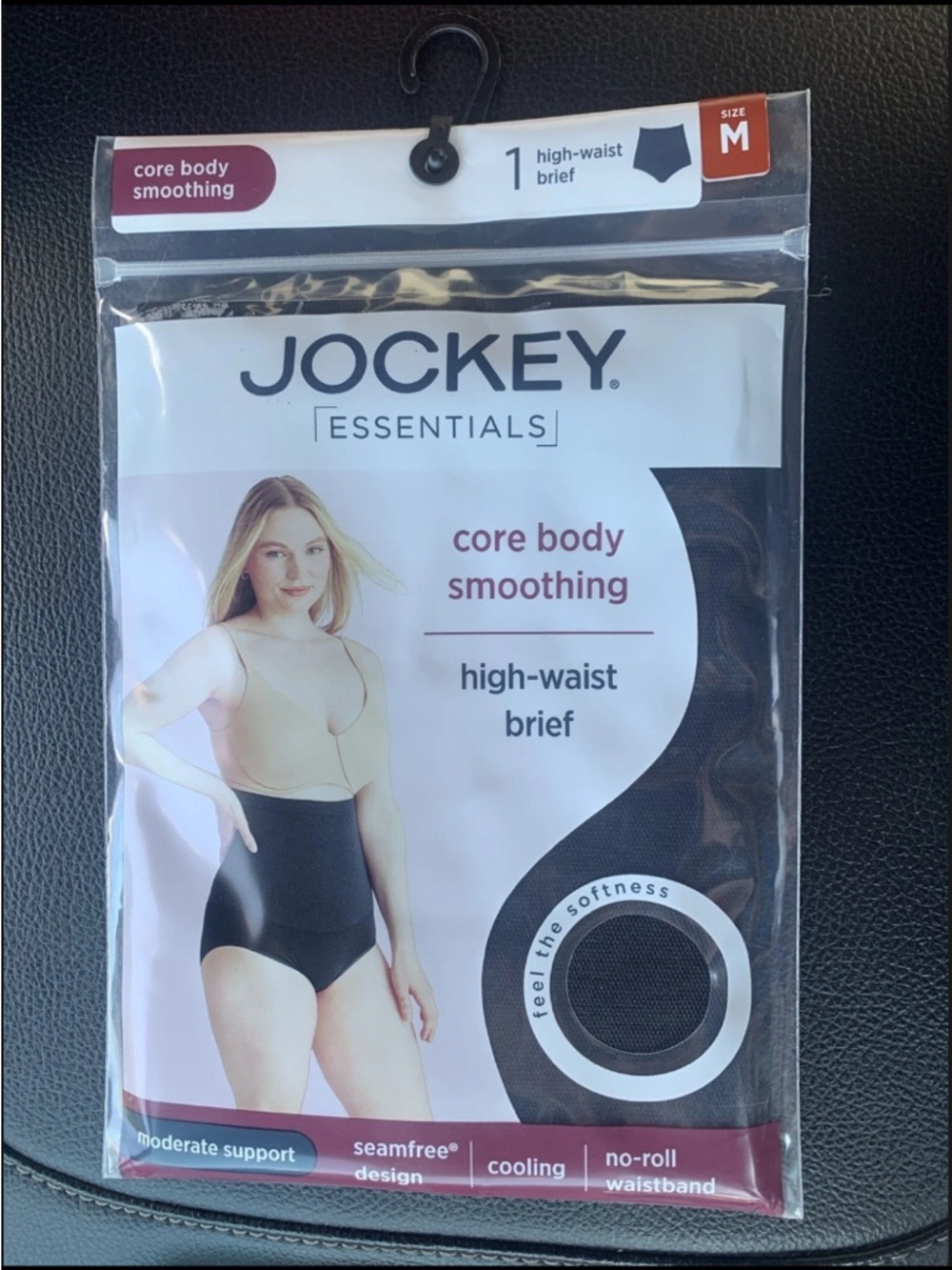2/$20 Jockey Essentials Core Body Smoothing High Waist Brief Black Medium